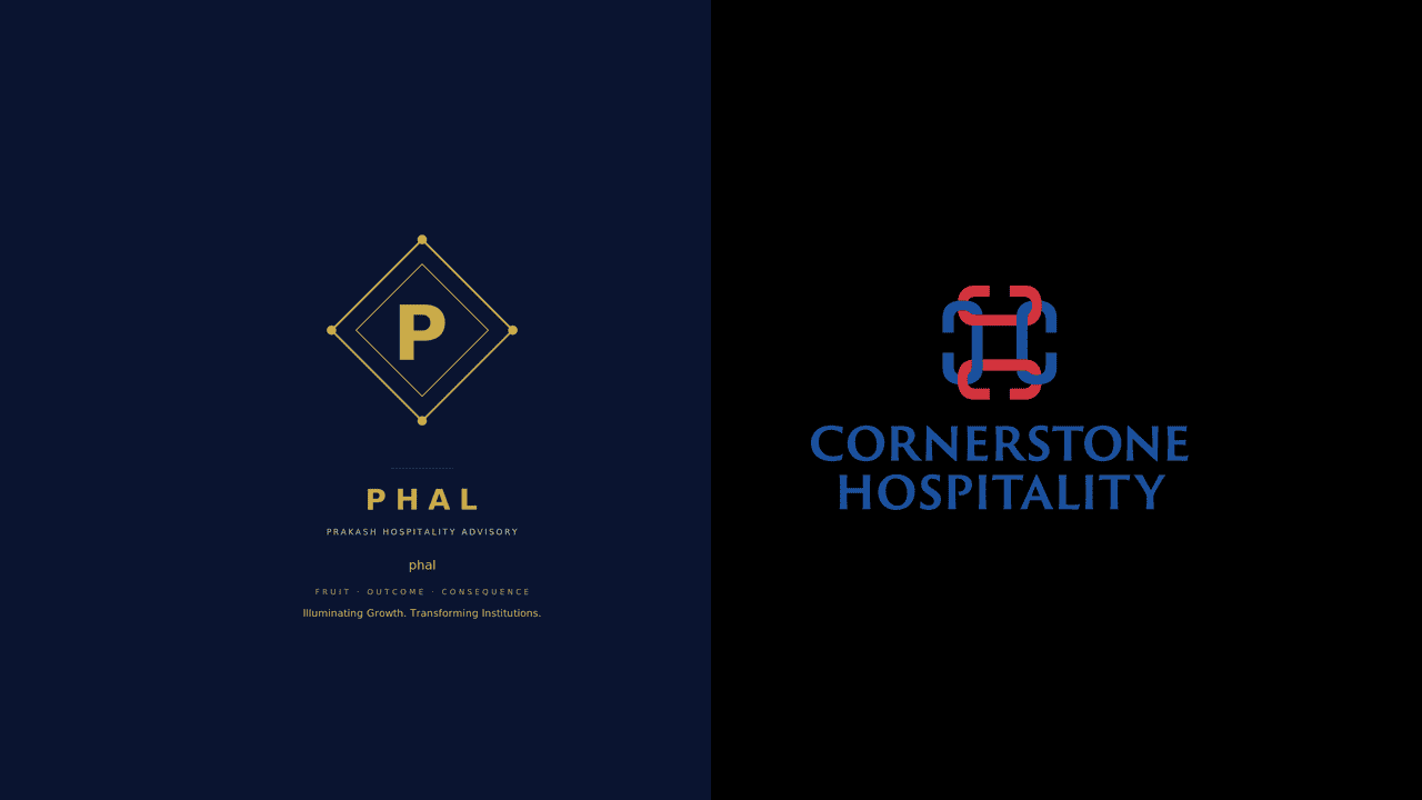 Cornerstone Hospitality logo featuring modern design for hospitality branding.
